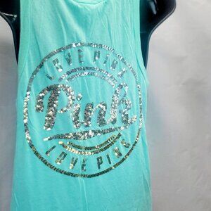 Victoria's Secret aqua muscle tank top size small